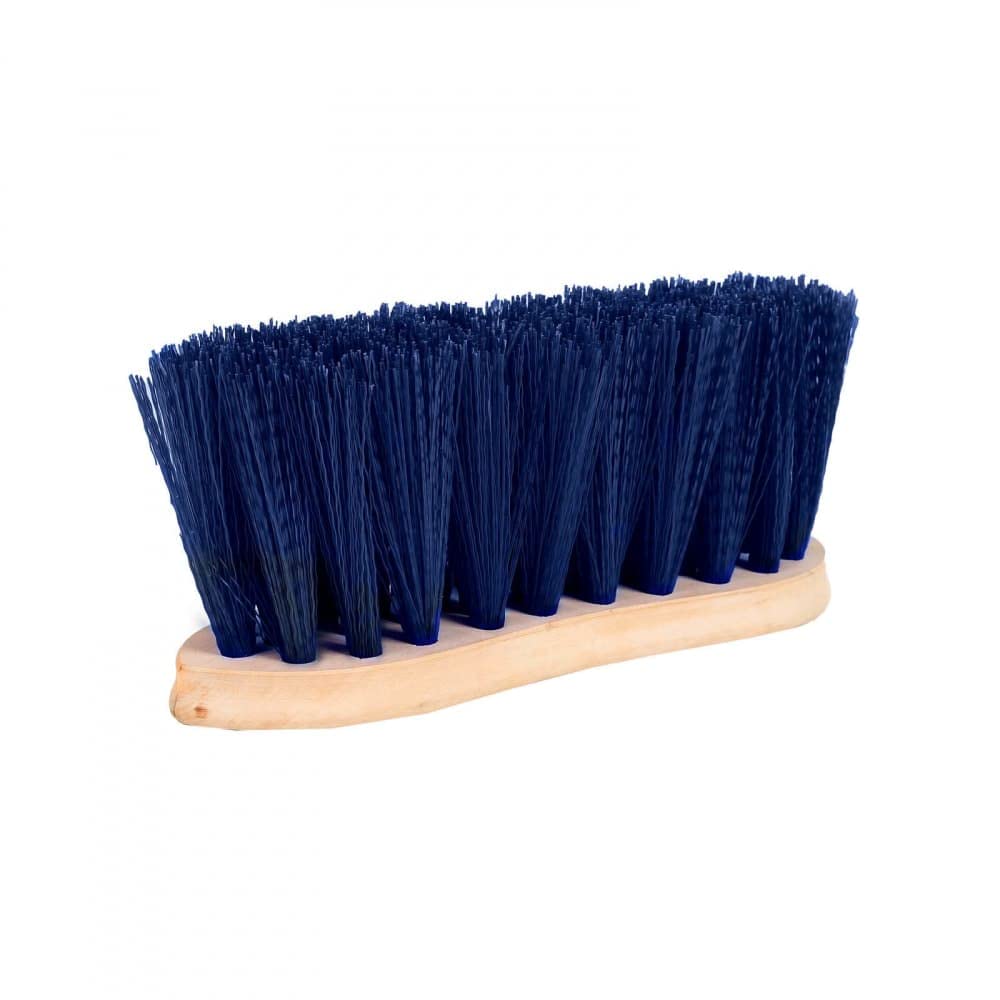 Horze Spazzola rigida in legno per dorso, 8 cm, blu,