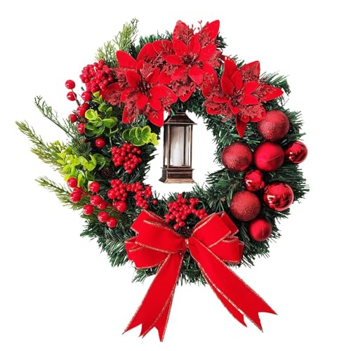 Couronne de Noël murale cadeau idéal pour décoration de porte - 2