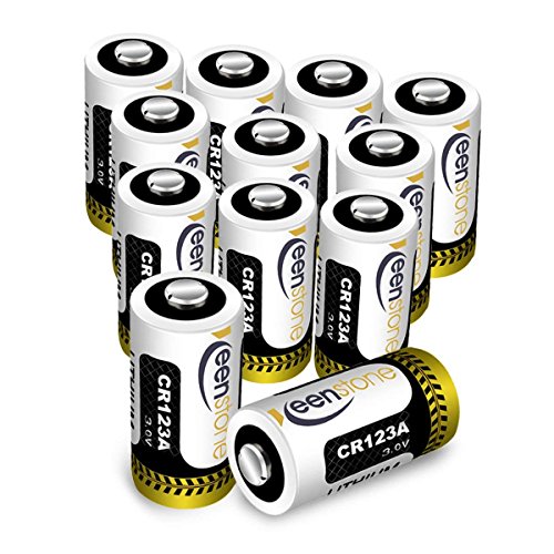 Batteria CR123A, Keenstone 12pcs 1600mAh CR123A Batteria al Litio Non Ricaricabili per Flashlight, Fotocamera Digitale, Videocamera, Giocattoli, Macchina Fotografica, Microfoni, ecc.
