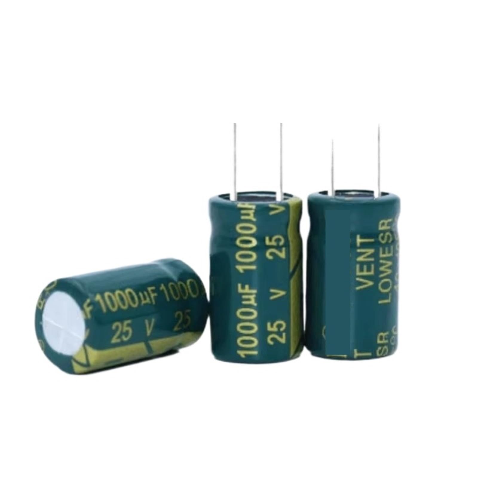 100 pezzi 1000UF 25V 10X20MM condensatore elettrolitico ad inserzione diretta ad alta frequenza e bassa impedenza 1000U 1000UF25V