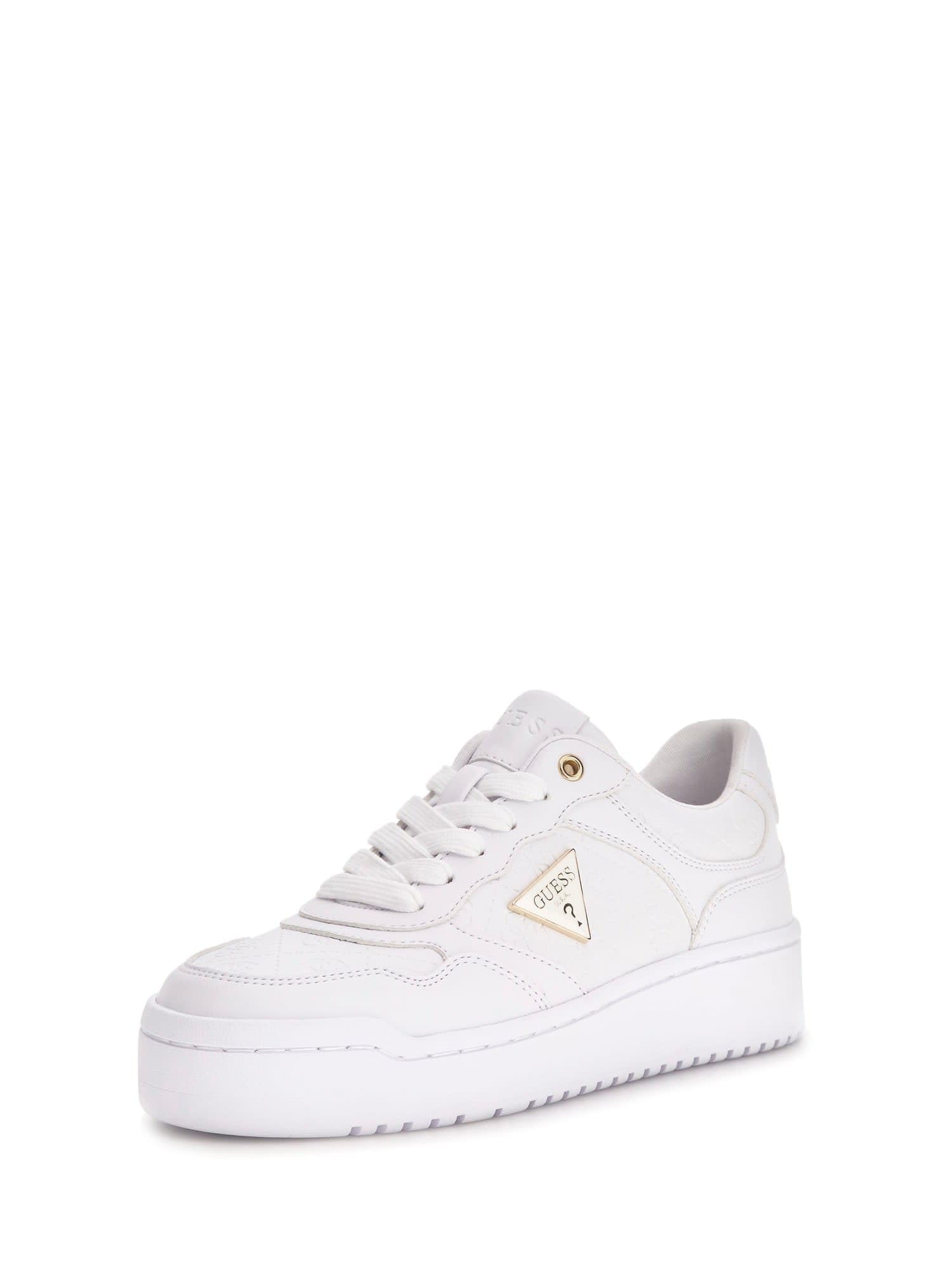 GUESS Donna Sneaker Cupsole Basse Miram6 Bianco