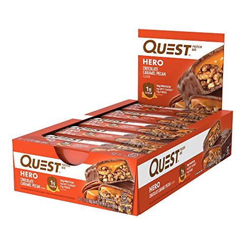 Quest Hero Chocolate Caramel Pecan Protein Bars (10 Count) Deals,...