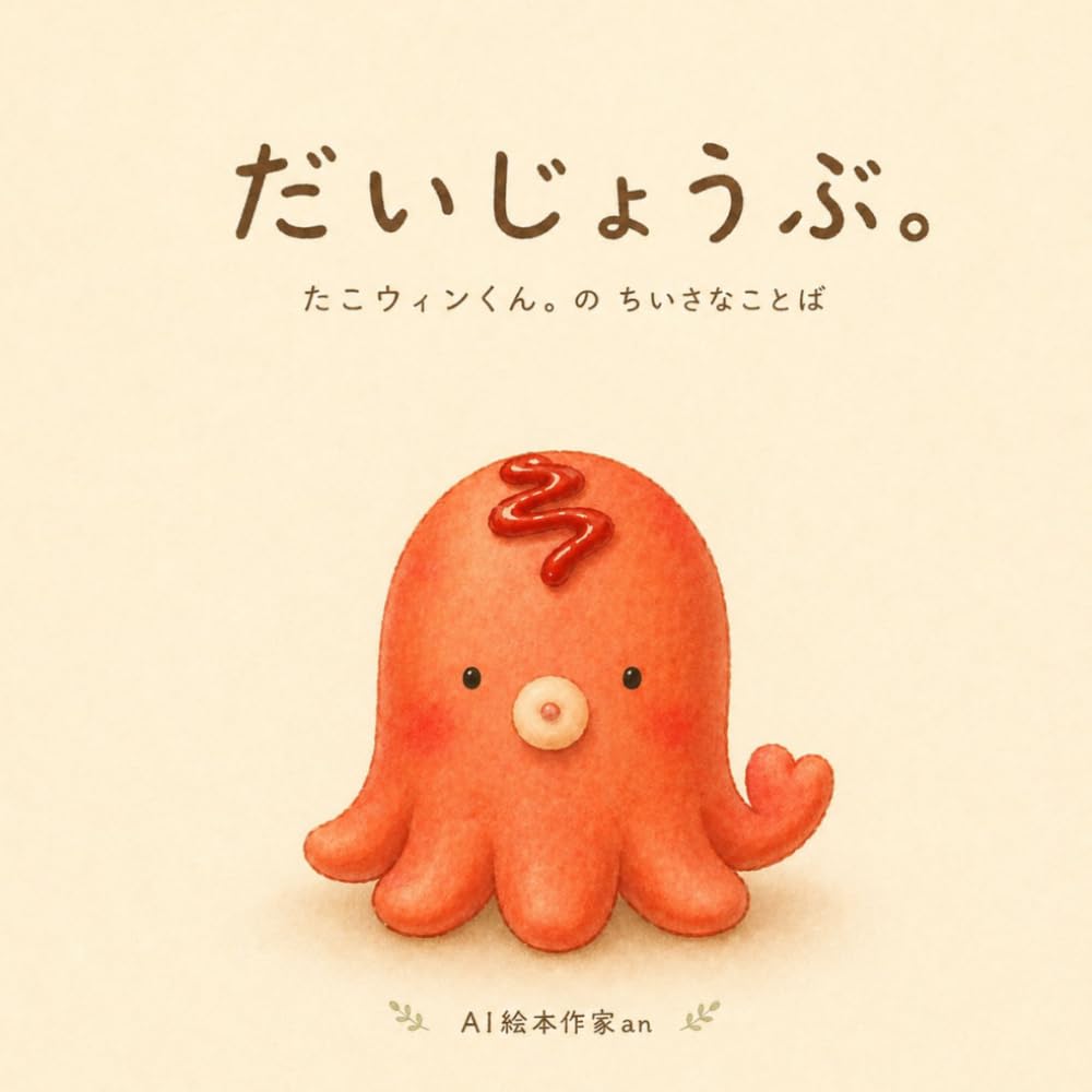 だいじょうぶ。｜たこウィンくん。の ちいさなことば｜つかれた心にそっと寄り添うやさしい絵本｜自己肯定感を育てるメッセージ（1歳〜8歳・大人まで）