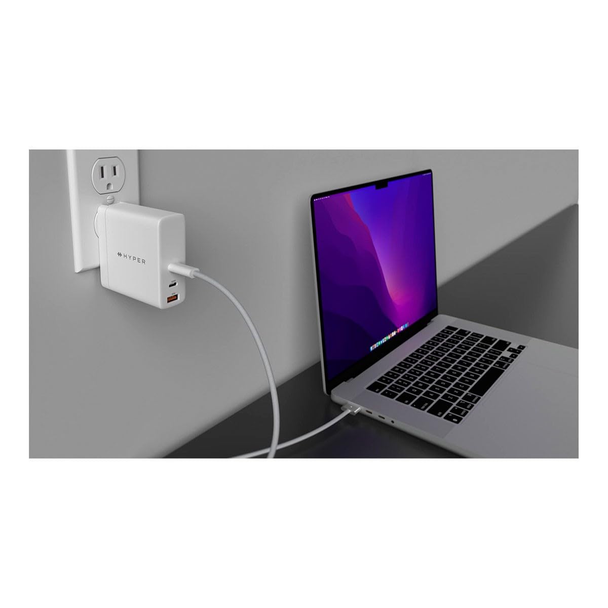 Hyper USB C Gan Wall Charger 140W, Multi-port, Portable