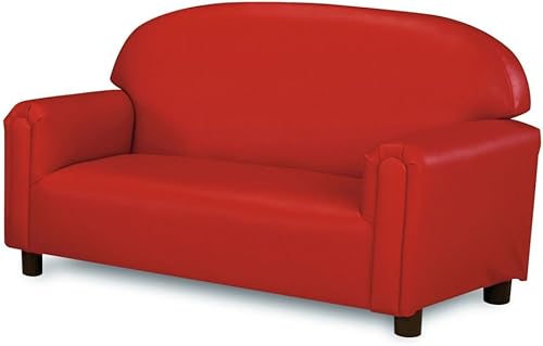 Brand New World sofá preescolar tapizado en vinilo Rojo 1