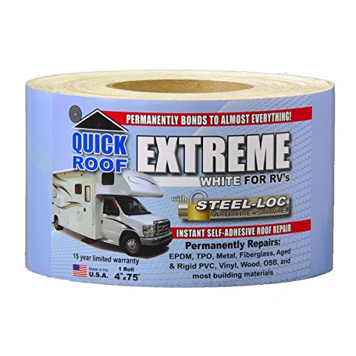 UBE475 Quick Roof Extreme Beyaz Çatı Kaplama Bandı, 4" x 75'