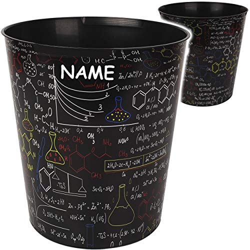 Papierkorb / Behälter - Schule & Universität - Formeln - Chemie Elemente - 10 Liter - wasserdicht - aus Kunststoff - Ø 28 cm - großer Mülleimer / Eimer - Abfa.. - Image 5