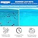 Swimline 8039 Premium Extra Strong Leaf Skimmer Net Head Cleaner for Swimming Pool Spa Fountain Pond Hot Tub Leaves Bugs Debris Fine Cleaning Maintenance, Heavy Duty Large, Blue