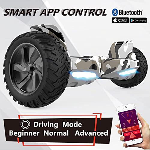 GeekMe Elektrische scooter All Terrain zelfbalancerende scooter, met krachtige led-motorverlichting, bluetooth-app voor… - Afbeelding 5