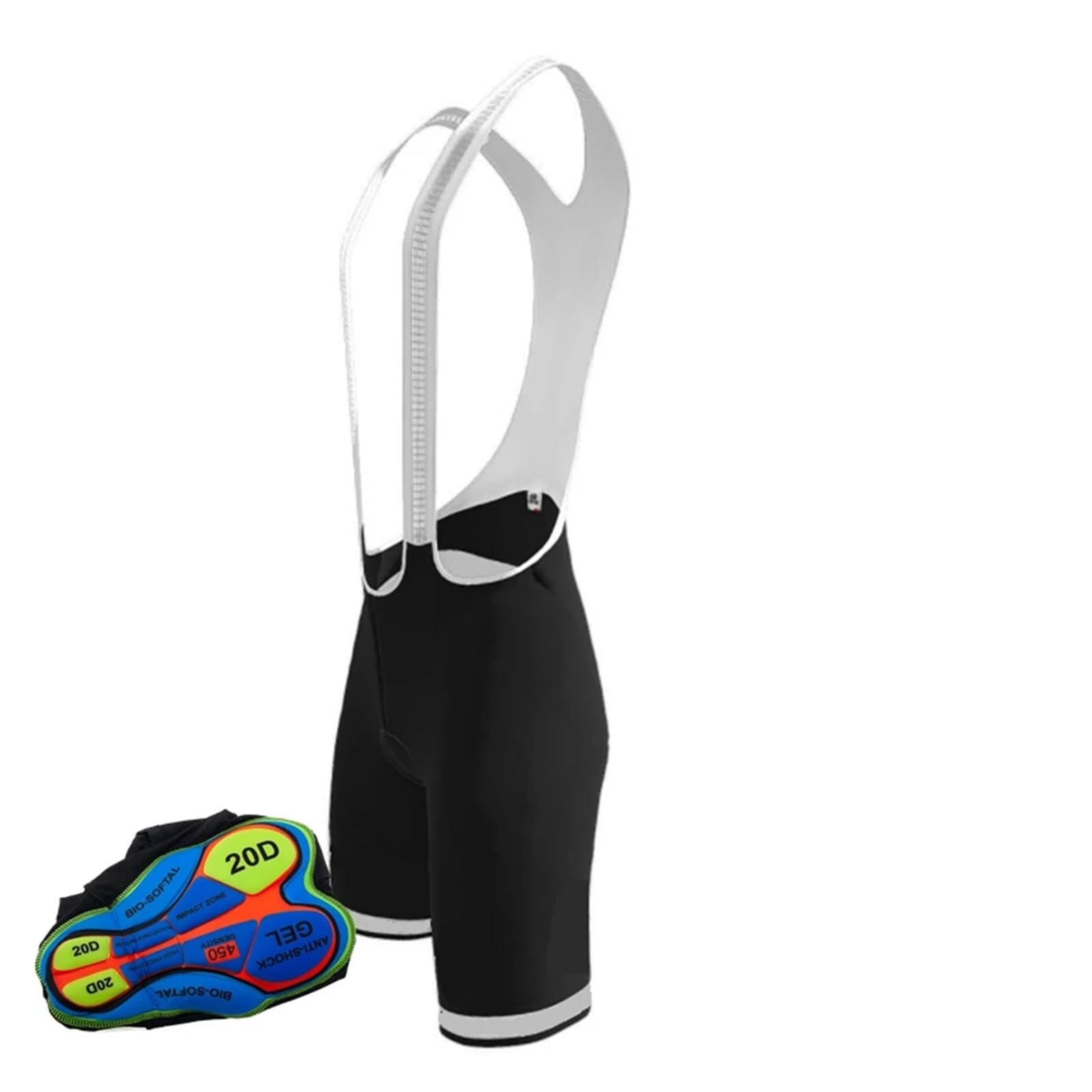 Cuissard de cyclisme respirant pour homme rembourré en gel 20D pour vélo, sport, course