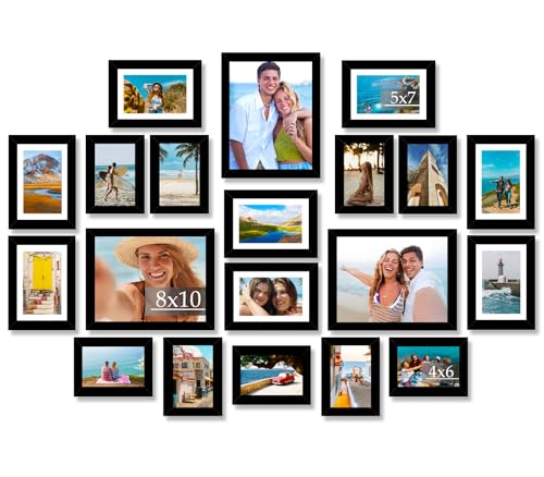 20 Packs Picture Frames Collage Wall Decor for Wall Hanging or Tabletop Display...