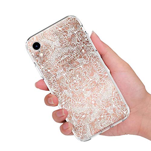 LIYY Hollow Mandala Printing Pattern Design Printed Clear TPU Soft