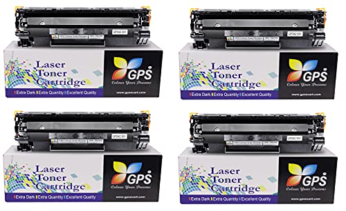 GPS Colour Your Dreams 78A / CE278A /CRG-326 / CRG-926 Compatible Toner Cartridge for HP P1566,1606DN, for Canon LBP-6200D,6230DW (Pack of 4)