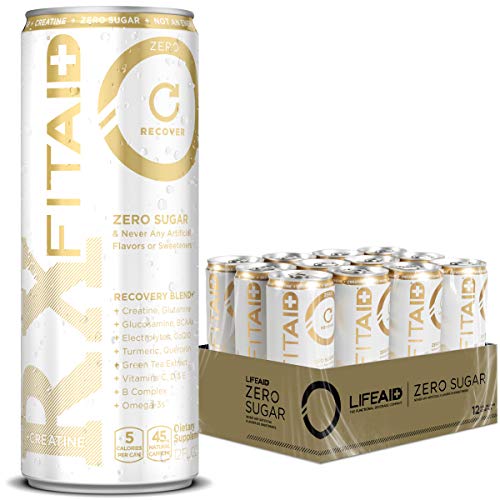 LIFEAID FITAID Rx Zero, Keto-Friendly, #1 Post-Workout Recovery Drink, 0g Sugar, Quercetin, Creatine