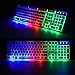 immagine 3LexonElec UK T8 Layout Gaming Tastiera e mouse Imposta Rainbow retroilluminato Tastiera da gioco USB ergonomica + 2400 DPI 6 pulsanti Optical Rainbow LED Mouse da gioco USB + Mouse pad da gioco GRATIS