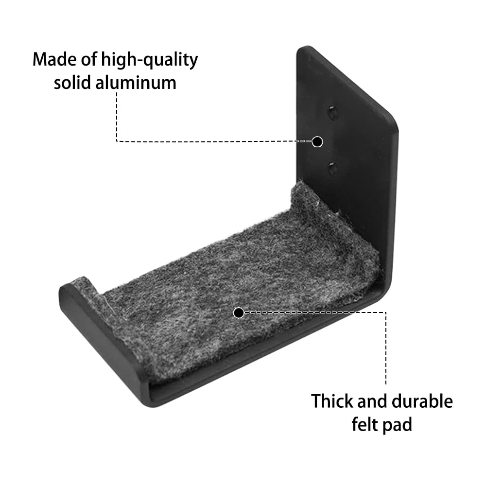 MiOYOOW 2 supporti da parete per snowboard, espositore da parete con cuscinetti di protezione per camere da letto, garage, uffici,