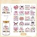 UV DTF Cup Wrap Transfer Stickers: 20 Pcs Mama UV DTF Cup Wraps for 16 oz Glass Water Bottle, Funny Leopard Flower Uvdtf Sticker, Rub on Transfers Waterproof, DIY Craft Gifts for Mom Mother's Day