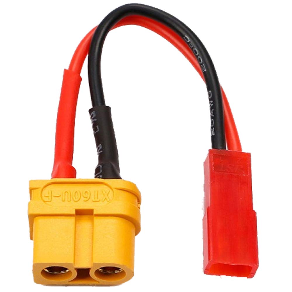 2x10pcs JST-XH Connector 2-6S B6 Cable De Silicona Ambre 10cm Sunnimix Enchufe Adaptador De Conector Jst Xh