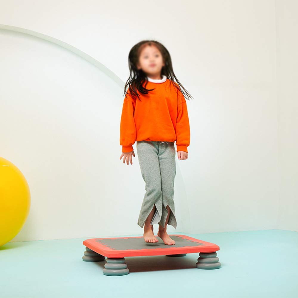 TBTBGXQ Child Trampoline Trainer Home Use Indoor Child Bouncing Bed Baby Trampoline Small 65X65cm,Orange