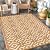 Wonnitar Outdoor Patio Rugs, 5x8 Waterproof Outdoor Plastic Straw Rug, Reversible Outside Deck Area Rug Lightweight Porch Rugs,Large Portable RV Camping Rug for Backyard Balcony Garden (Khaki, 5'x8')