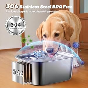   Dog-Water-Fountain-for-Large-Dogs-11L-3Gal-Stainless-Steel-Pet-Fountains-for-Large-Multiple-Pets-Ultra-Quiet-Automatic-Water-Bowl-Dispenser-Large-Capacity-Dogs-Cats-Drinking-Fountain-with-2-Filters