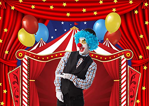 WANGRJ Circo Carnevale a tema sfondo rosso tenda