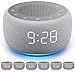 Buffbee Alarm Clock with Sound Machine for Bedrooms – 2-in-1 White Noise Machine for Sleep, Gentle Wake-Up with Soft Alarm Sounds, Ambient Night Light, Plug-in, Sleep Better, Wake Gently