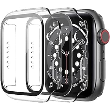 Capinha Case para Apple Watch series 3/4 / 5 / SE / 6 40mm / 42mm / Transparente/Preta (40mm, Transparent)