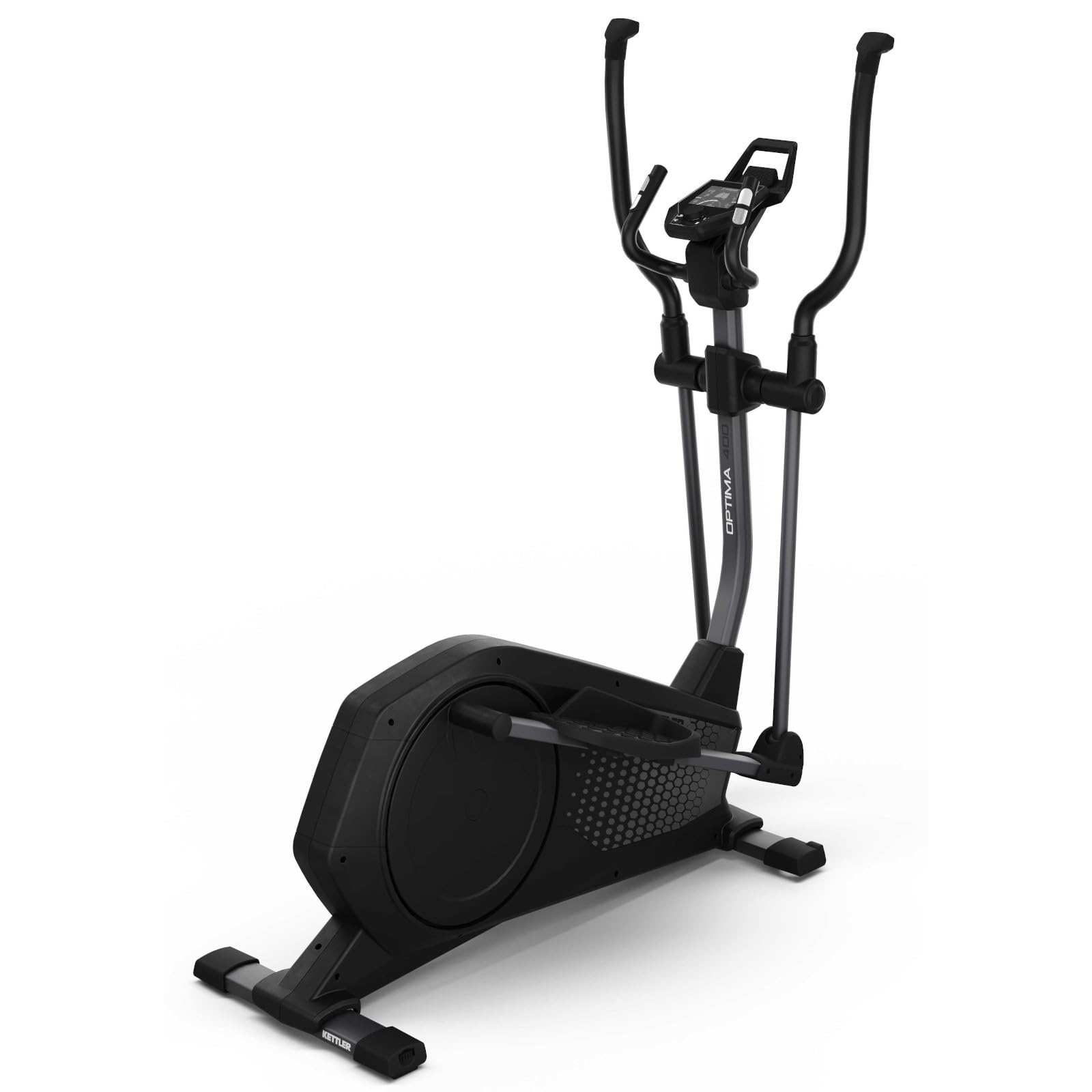 KETTLER Crosstrainer Optima 400 – 15 Widerstandsstufen, 14 kg Schwungmasse, Bluetooth, 10 Trainingsprogrammen & Herzfrequenzmessung – max. 130 kg – für Zuhause