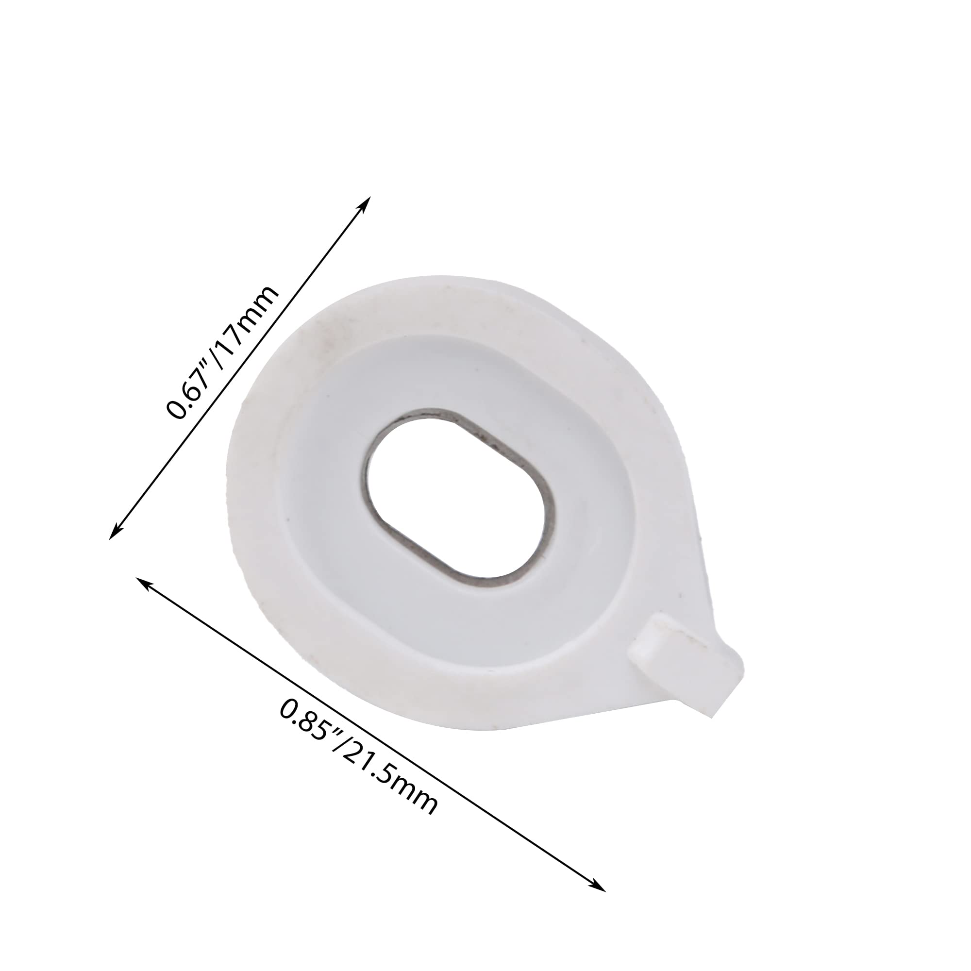 Lovermusic 21.5x17mm Plastic Metal Euphonium Valve Guide Brass Instrument Replacement Part Pack of 3 - Image 6