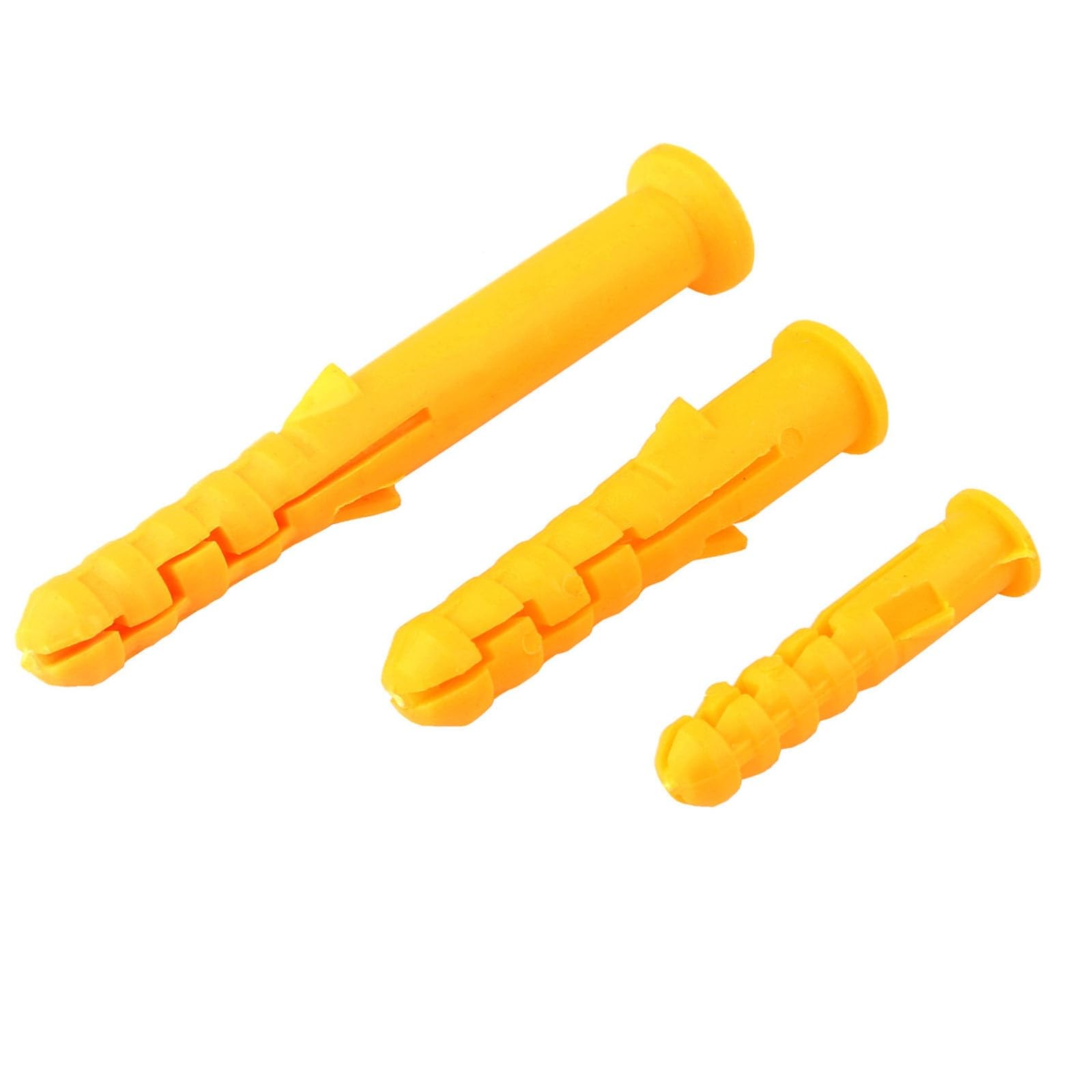 Tacos De Plástico Amarillos De 8 Mm Con Tornillos Autorroscantes Galvanizados De Color, Kit De Fijación Para Paneles De Yeso, Hormigón, Ladrillos, Paredes Huecas.(8x80mm 50pcs)