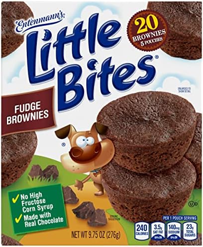 Entenmann's Little Bites Fudge Brownie Mini Muffins 1 Pack (5 Pouches)