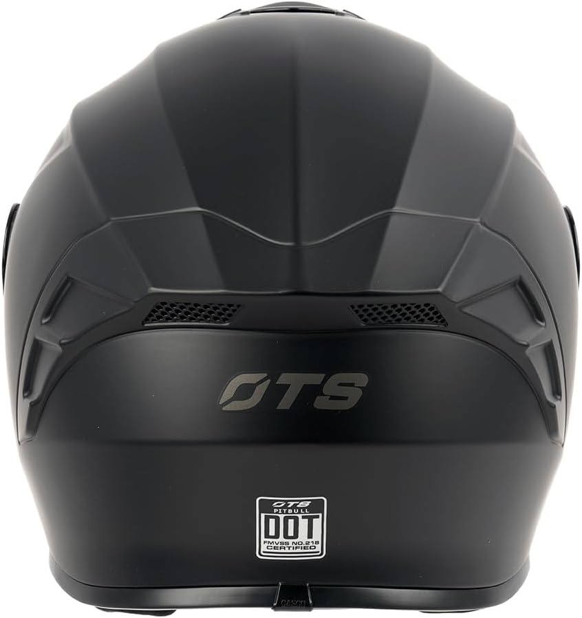 Orthrus Full Face Motorcycle Helmet for Adults Men & Women DOT Approved Motorbike Street Bike Racing Helmets with Tinted & Clear Visors (Matte Black, Small)