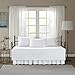 Comfort Spaces Daybed Cover - Luxe Double Sided Quilting, All Season Cozy Bedding with Bedskirt, Matching Shams, Kienna White 75