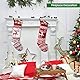 Weihnachtsstrümpfe Nikolausstrümpfe 2er Set, Groß Gestrickt Weihnachtsstrumpf Personalisiert Kinder, Nikolausstrumpf Nikolausstiefel zum Befüllen Hängende Strümpfe Kamin Weihnachtsbaum Weihnachtsdeko