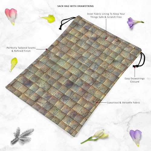 Image of ArtzFolio Tiled Art D3 | Reusable Sack Bag | Bag for Gym, Storage, Vegetable & Travel
