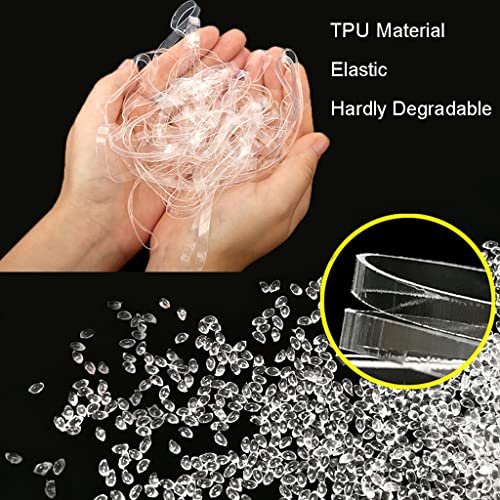 20 Pcs Clear Large Rubber Bands 12 Inch Hardly Degrade Tpu Elastic Bands Heavy Duty Rubber Bands For Wrapping And Fixing #TOP3