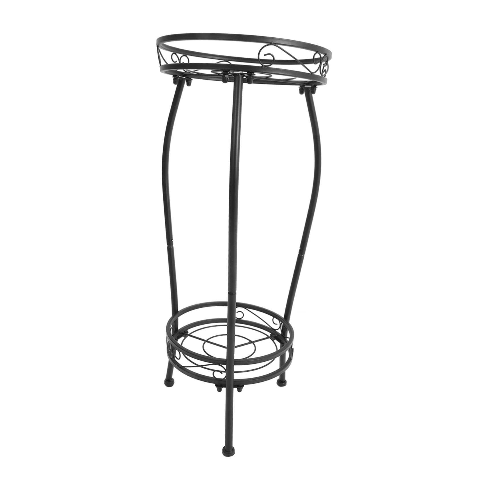 Support pot de fleurs metallique pour balcon salon et patio Homoyoyo