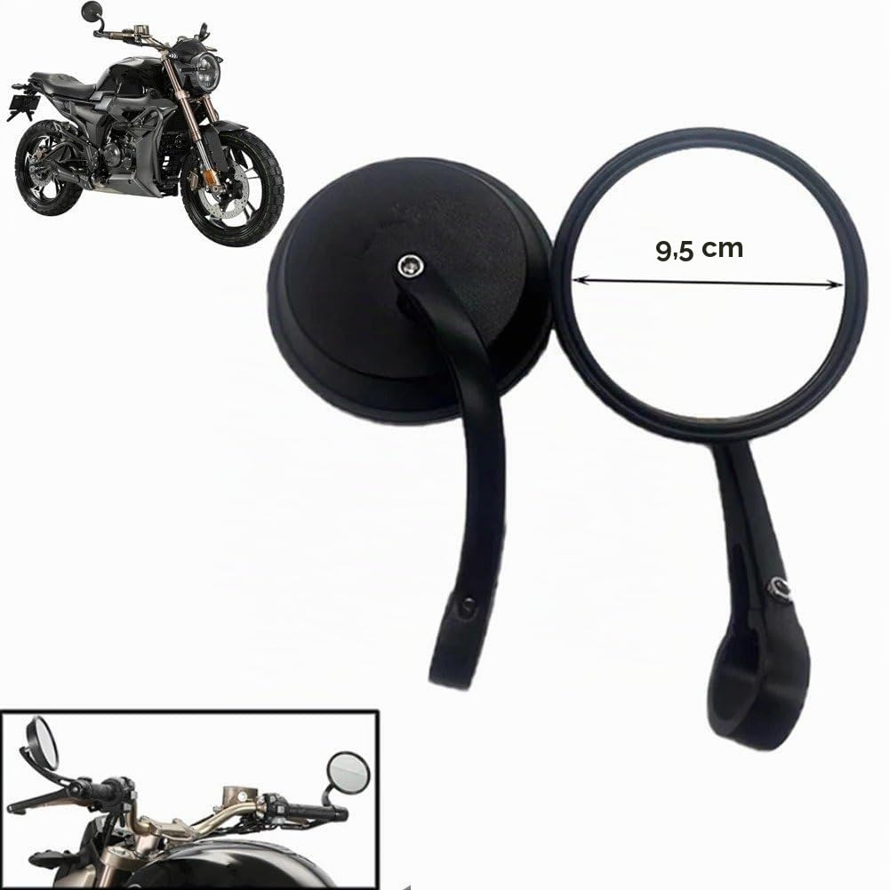 Specchietti per motociclette per Zontes G1-125 G2-125 Gk125 Gk155 Gk350 Angolo Moto Pieghevole Maniglia di Inversione Specchietti Laterali(Sinistra)