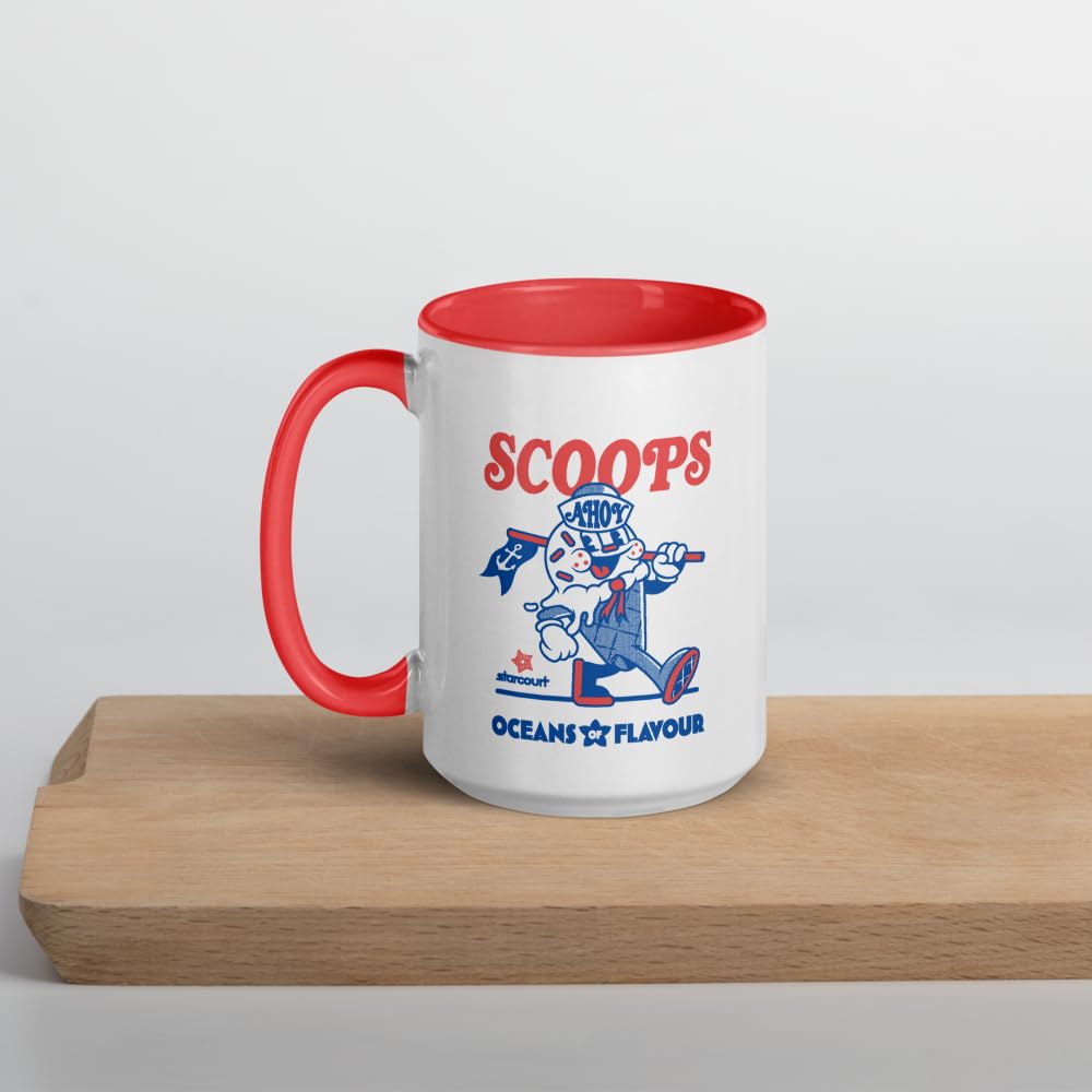 Amazon.com: Stranger Things Scoops Ahoy Two-Tone Mug – Officially