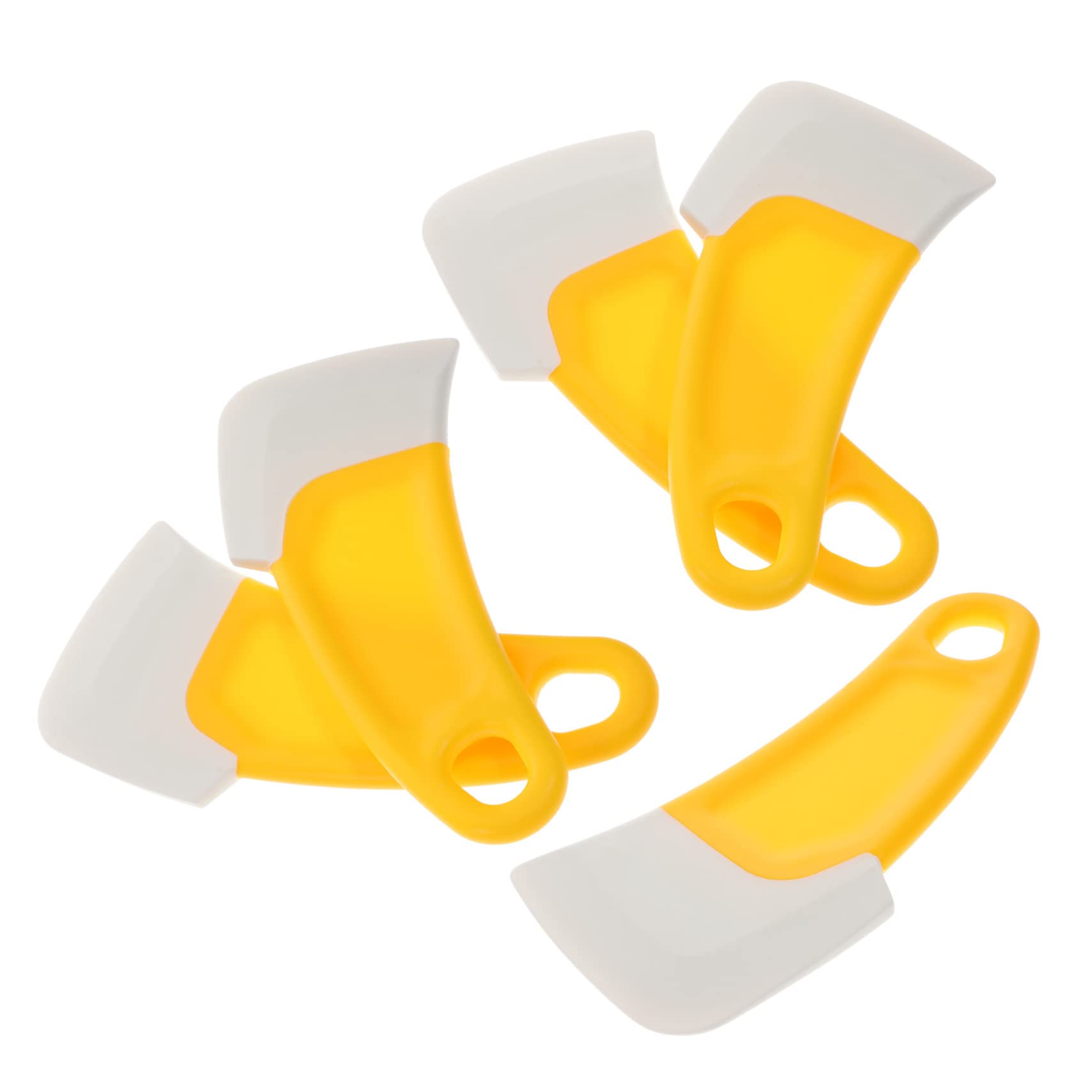 Mikinona 5pcs Household Pan Scrapers Wok Cleaner Comfortable Grip Pan Cleaners Set