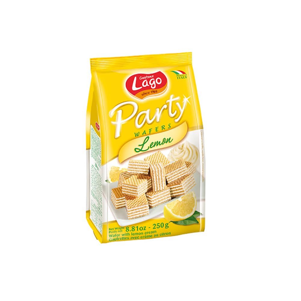Lago Wafers (250g x Pack of 3-Lemon)