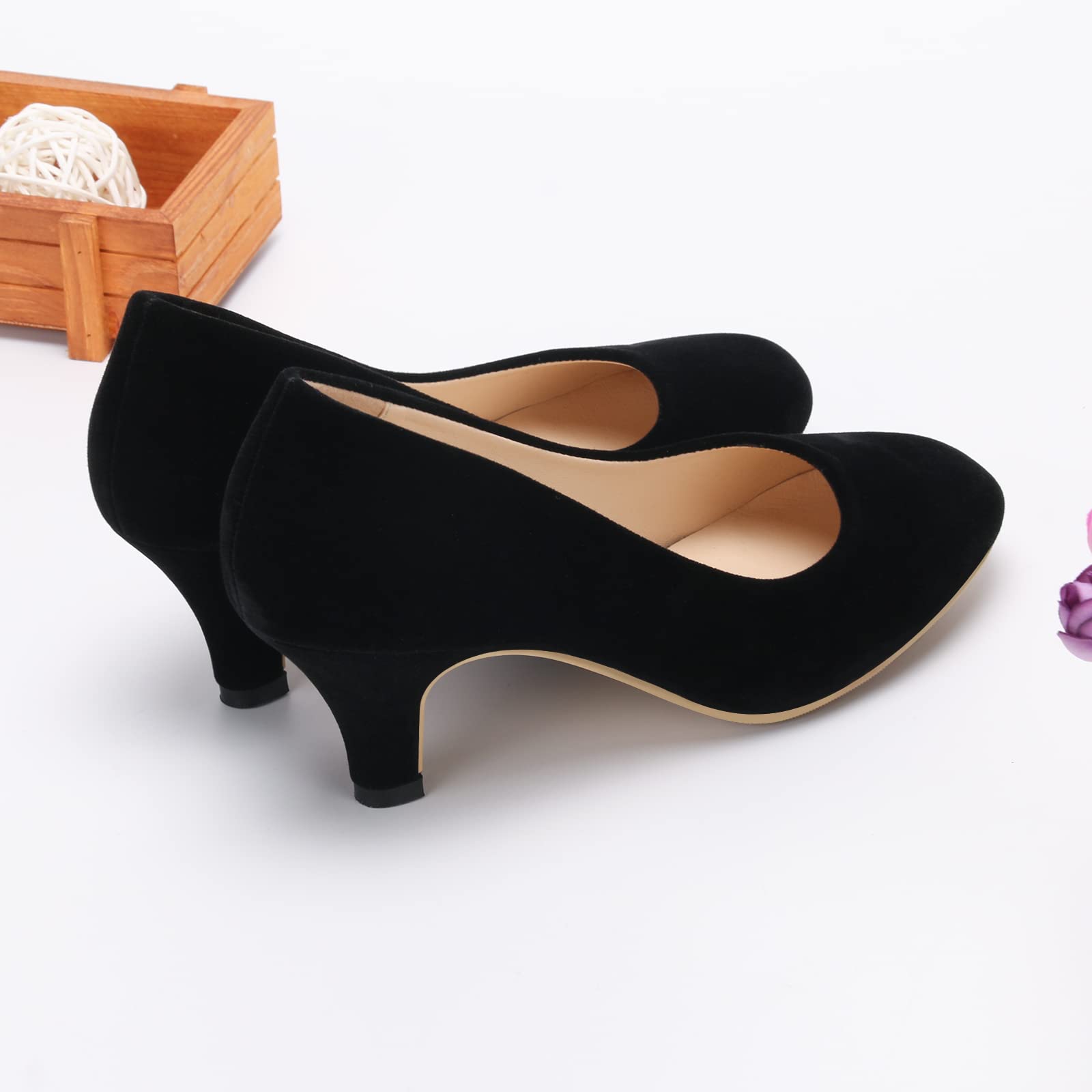 Femme Escarpins Talon Aiguille Hauteur 6 cm Chaussure Talon Confortable Sexy Escarpins Mariage Soirée Travail