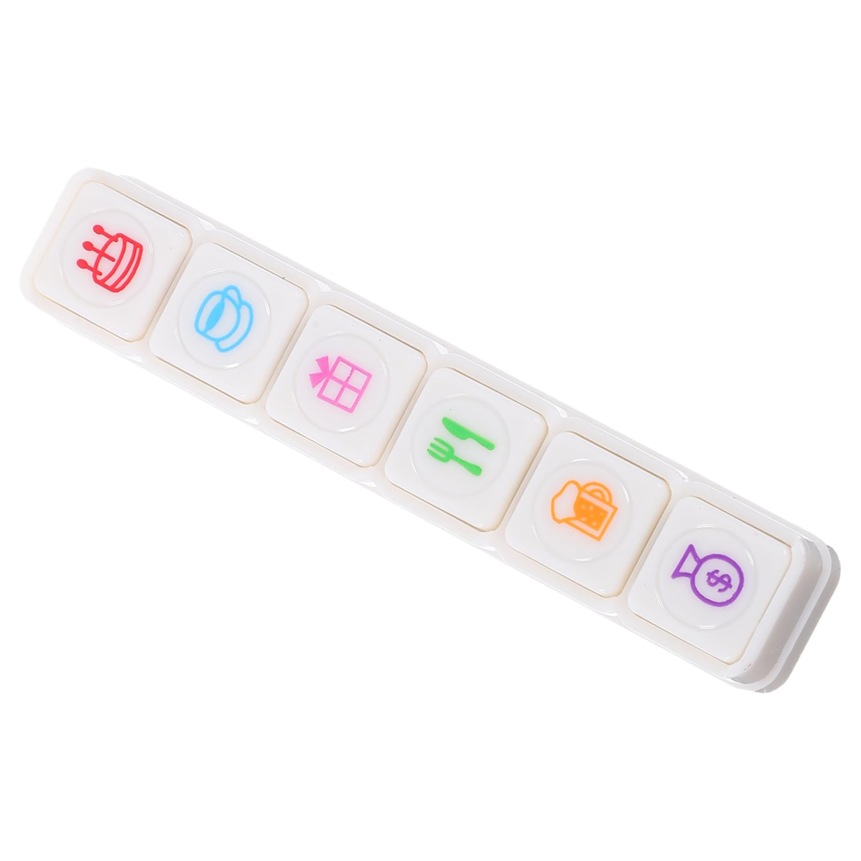 Operitacx Creative Cartoon Self Inking Stamps Set for Scrapbooking, Small Plastic Craft Stamps Push Button Design for Daily School and DIY Decoration
