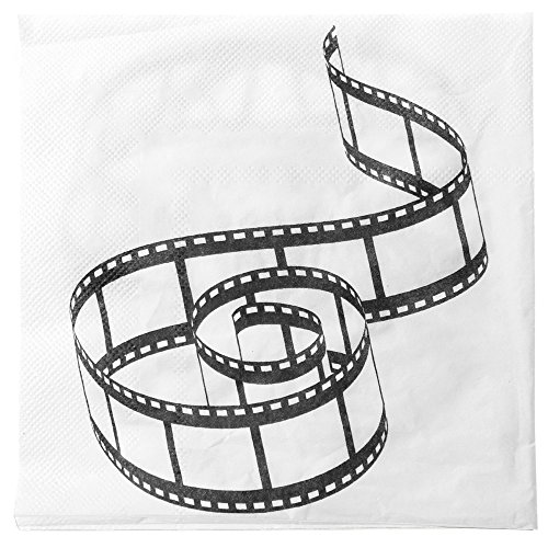 20 Serviettes En Papier Rayées Noir Et Blanc - 33x33 Cm - Idéal Pour Fêtes Et Réceptions