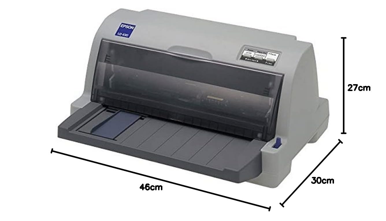 Epson LQ-630 Stampante Compatta, Bianco Ghiaccio