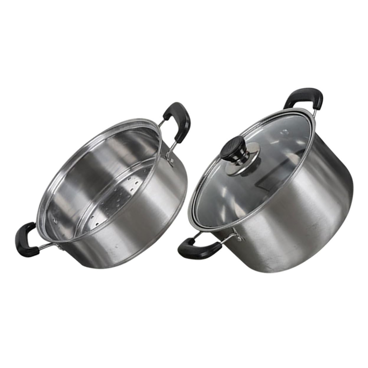 Olla Vaporera de Acero Inoxidable para Casa Cesta de Vapor y Tapa, Adecuado para Cocinar al Vapor y Preparar Sopas Saludables