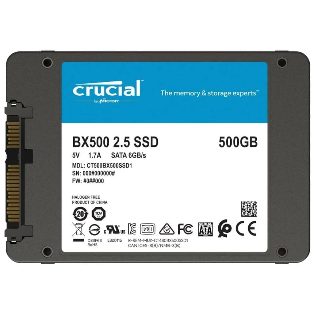 CRUCIAL BX500 2 5p SATA 6Gb s 500Go