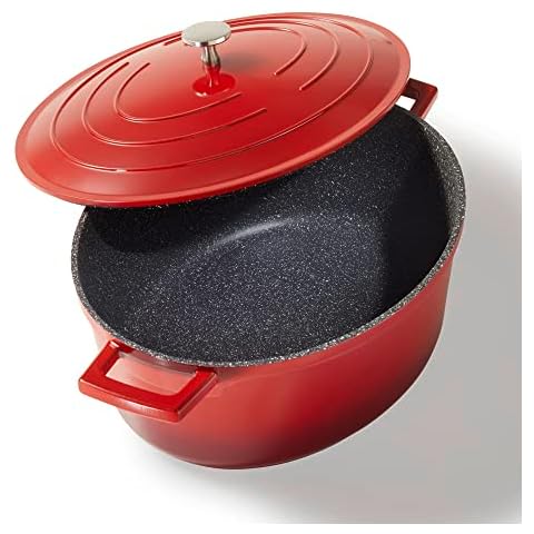 Stoneline Bräter Induktion 32 cm, 6,6 L, Bräter mit Deckel Cover