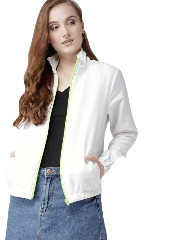 Casual Jacket,White Jacket,Women Winter Jacket,Stylish Jacket,Light Weight Jacket,Full Sleeve Polyster Bomber Jacket,Jacket For Women,jacket06.-picture-40